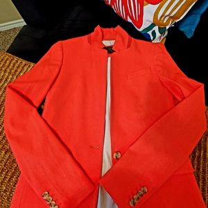 Orange Regent J. Crew blazer